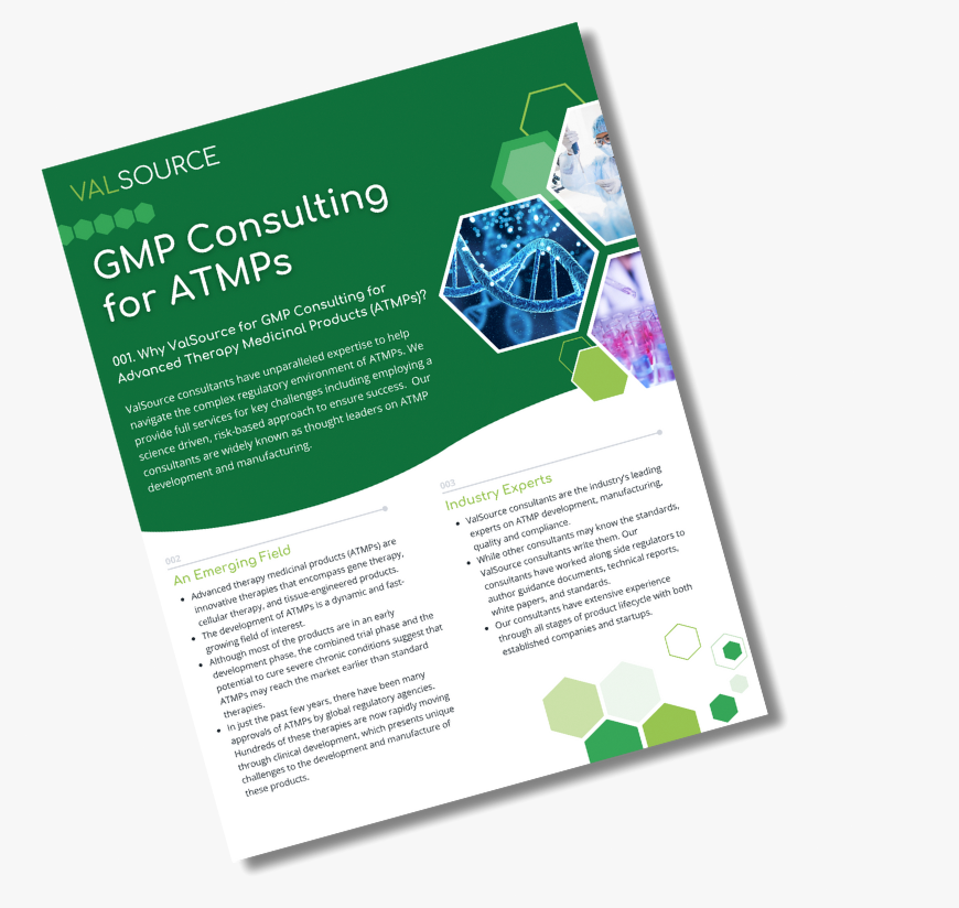 GMP Consulting for ATMPs Brochure